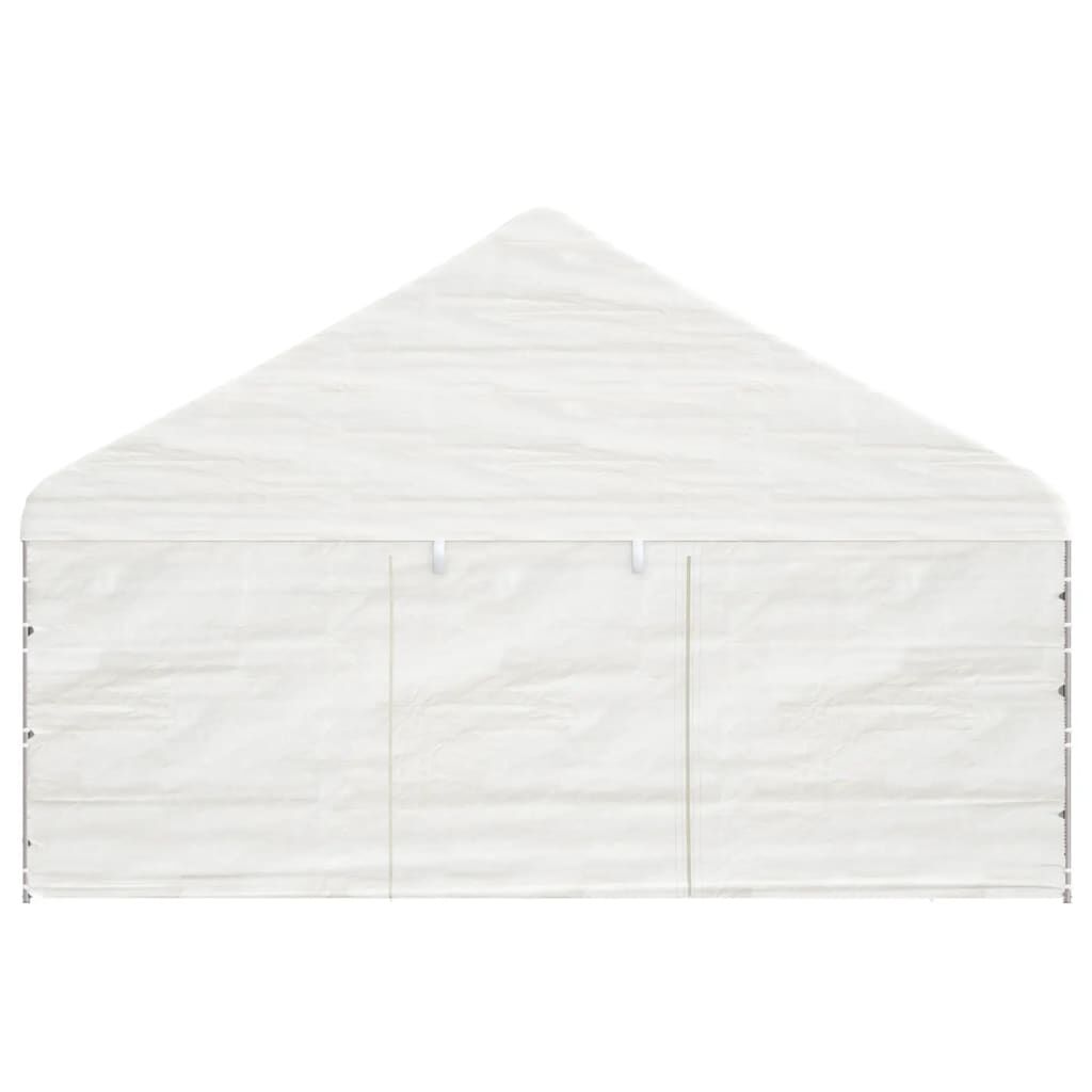 vidaXL Κιόσκι με Τέντα Λευκό 4,46 x 5,88 x 3,75 μ. από Πολυαιθυλένιο