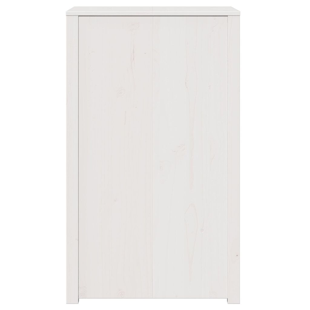 vidaXL Ντουλάπι εξωτερικής κουζίνας Λευκό 55x55x92 εκ. Μασίφ ξύλο πεύκου