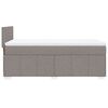 vidaXL &Kappa;&rho;&epsilon;&beta;ά&tau;&iota; Boxspring &mu;&epsilon; &Sigma;&tau;&rho;ώ&mu;&alpha; Taupe 90x200 &epsilon;&kappa;. &Upsilon;&phi;&alpha;&sigma;&mu;ά&tau;&iota;&nu;&omicron;