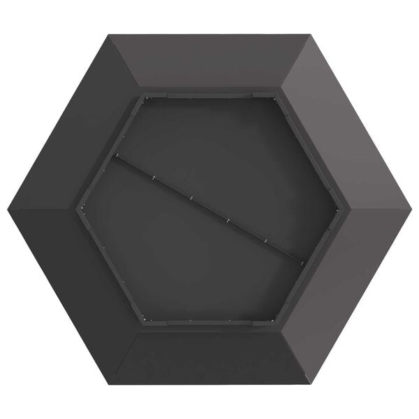 vidaXL Φωτιά Πυρκαγιάς Εξαγωνική Μαύρη 100x100x28 εκ Ατσάλι