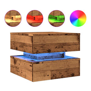 vidaXL &Tau;&rho;&alpha;&pi;&epsilon;&zeta;ά&kappa;&iota; &Sigma;&alpha;&lambda;&omicron;&nu;&iota;&omicron;ύ &mu;&epsilon; LED Ό&psi;&eta; &Pi;&alpha;&lambda;&alpha;&iota;&omicron;ύ &Xi;ύ&lambda;&omicron;&upsilon; 50 x 50 x 40 &epsilon;&kappa;.