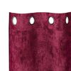 vidaXL Κουρτίνα με κουρτίνες 2 pcs Μπορντό 140 x 140 cm Βελούδο