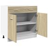 vidaXL Ντουλάπι με Συρτάρια "Lyon" σε Χρώμα Sonoma Δρυς 80x46x81,5 εκ. από Τεχνητό Ξύλο
