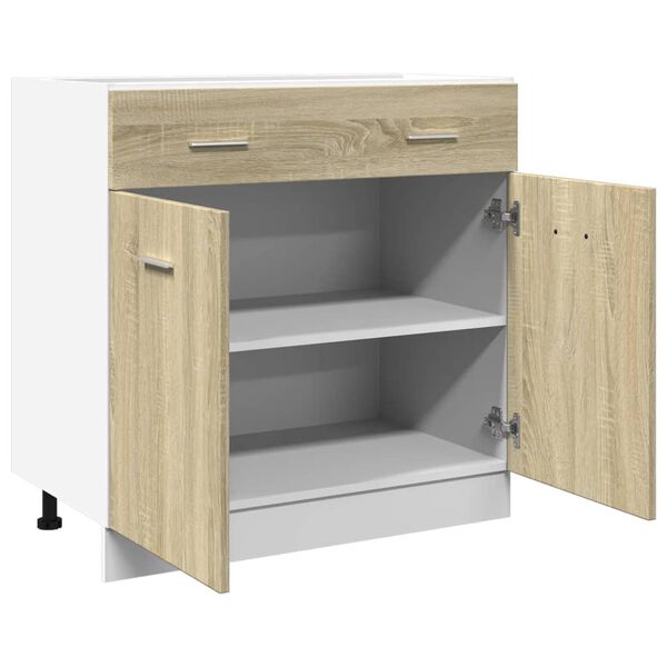 vidaXL Ντουλάπι με Συρτάρι Lyon Sonoma Δρυς 80x46x81,5 εκ. Επεξ. Ξύλο