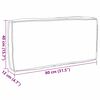 vidaXL Μαξιλάρι παλέτας για πλάτη Μπλε Ρουά 80 x 40 x 12 cm