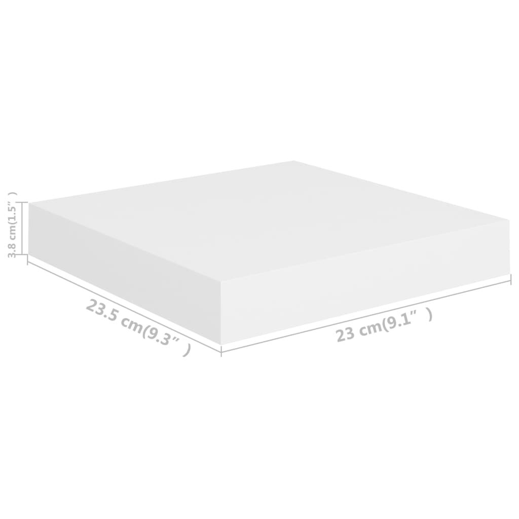 vidaXL Ράφια Τοίχου 4 τεμ. Άσπρα 23x23,5x3,8 εκ. MDF