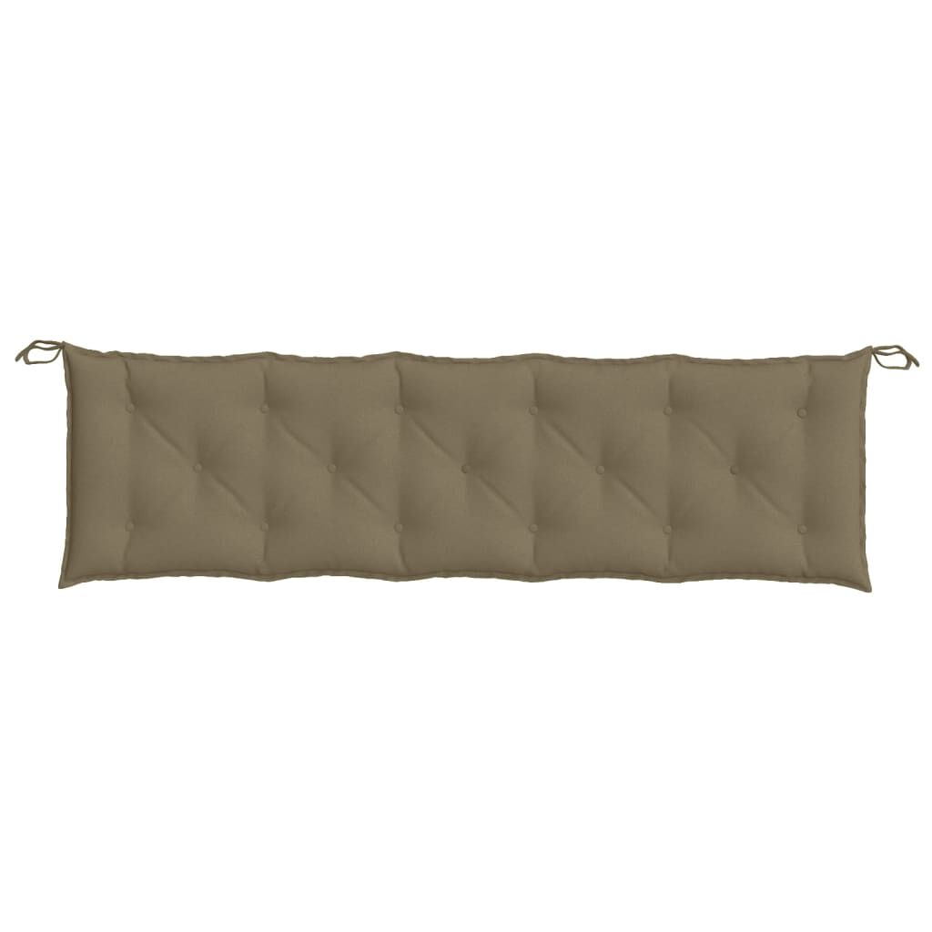 vidaXL Μαξιλάρι Πάγκου Κήπου Taupe Μελανζέ 180x50x7 εκ. Ύφασμα