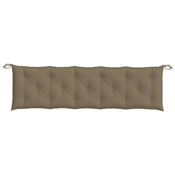 vidaXL Μαξιλάρι Πάγκου Κήπου Taupe Μελανζέ 180x50x7 εκ. Ύφασμα