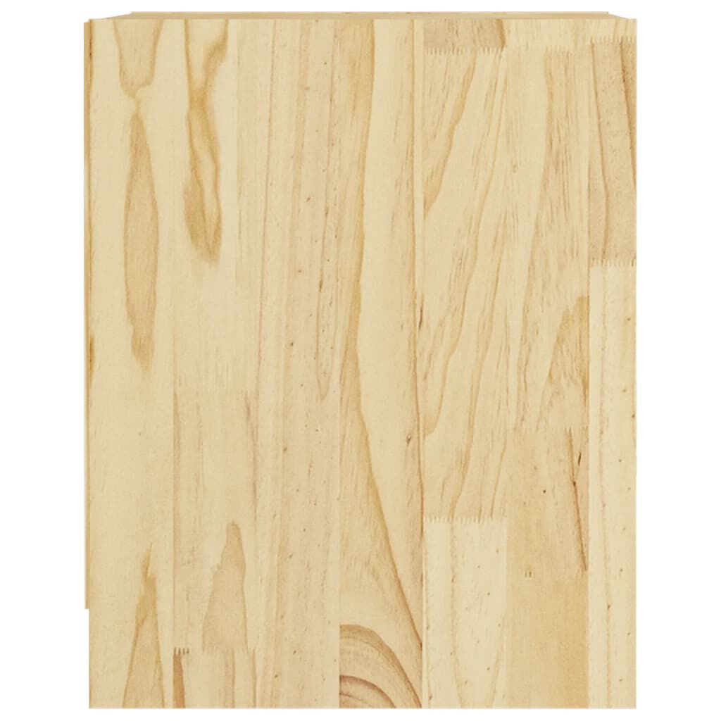 vidaXL Κομοδίνο 35,5 x 33,5 x 41,5 εκ. από Μασίφ Ξύλο Πεύκου