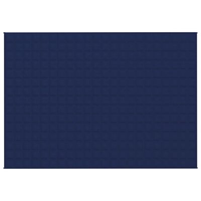 vidaXL Κουβέρτα Βαρύτητας Μπλε 155 x 220 εκ. 7 κ. Υφασμάτινη