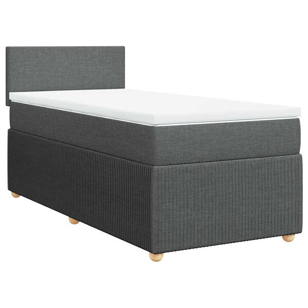 vidaXL &Kappa;&rho;&epsilon;&beta;ά&tau;&iota; Boxspring &mu;&epsilon; &Sigma;&tau;&rho;ώ&mu;&alpha; &Sigma;&kappa;&omicron;ύ&rho;&omicron; &Gamma;&kappa;&rho;&iota; 100x200 &epsilon;&kappa;. &Upsilon;&phi;&alpha;&sigma;&mu;ά&tau;&iota;&nu;&omicron;