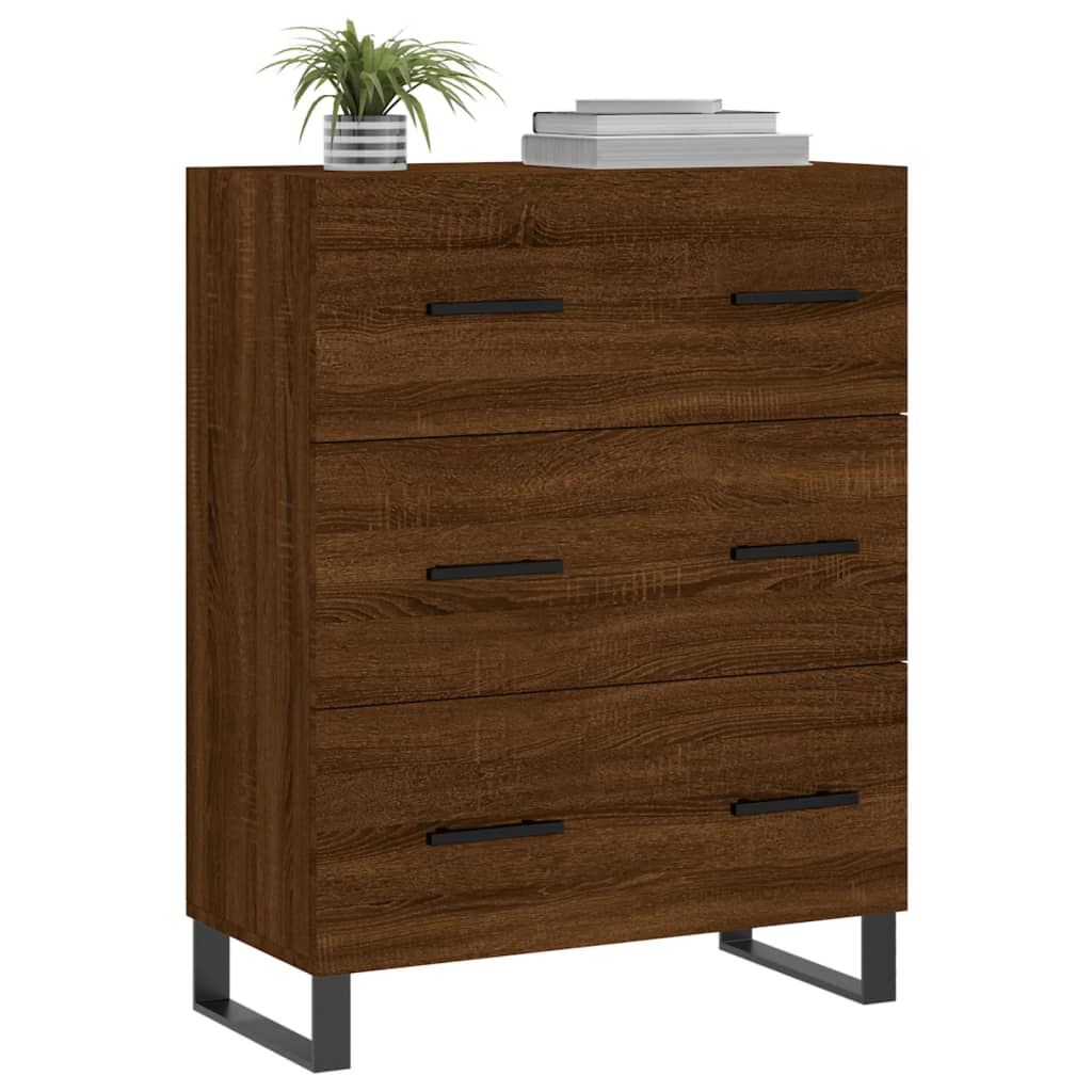 vidaXL Ντουλάπι Καφέ Δρυς 69,5 x 34 x 90 εκ. Επεξεργασμένο Ξύλο
