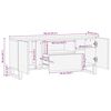 vidaXL Ντουλάπα TV με συρτάρι Καφέ 105 x 33 x 46 εκ Μασίφ ξύλο μάνγκο