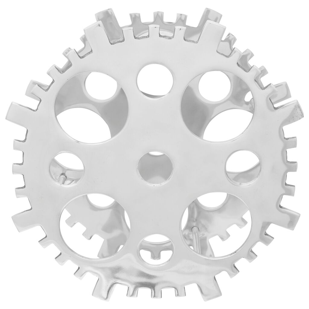vidaXL Ράφι κρασιού Ασημί 15.4x5.5x15.4 ίντσες Αλουμίνιο