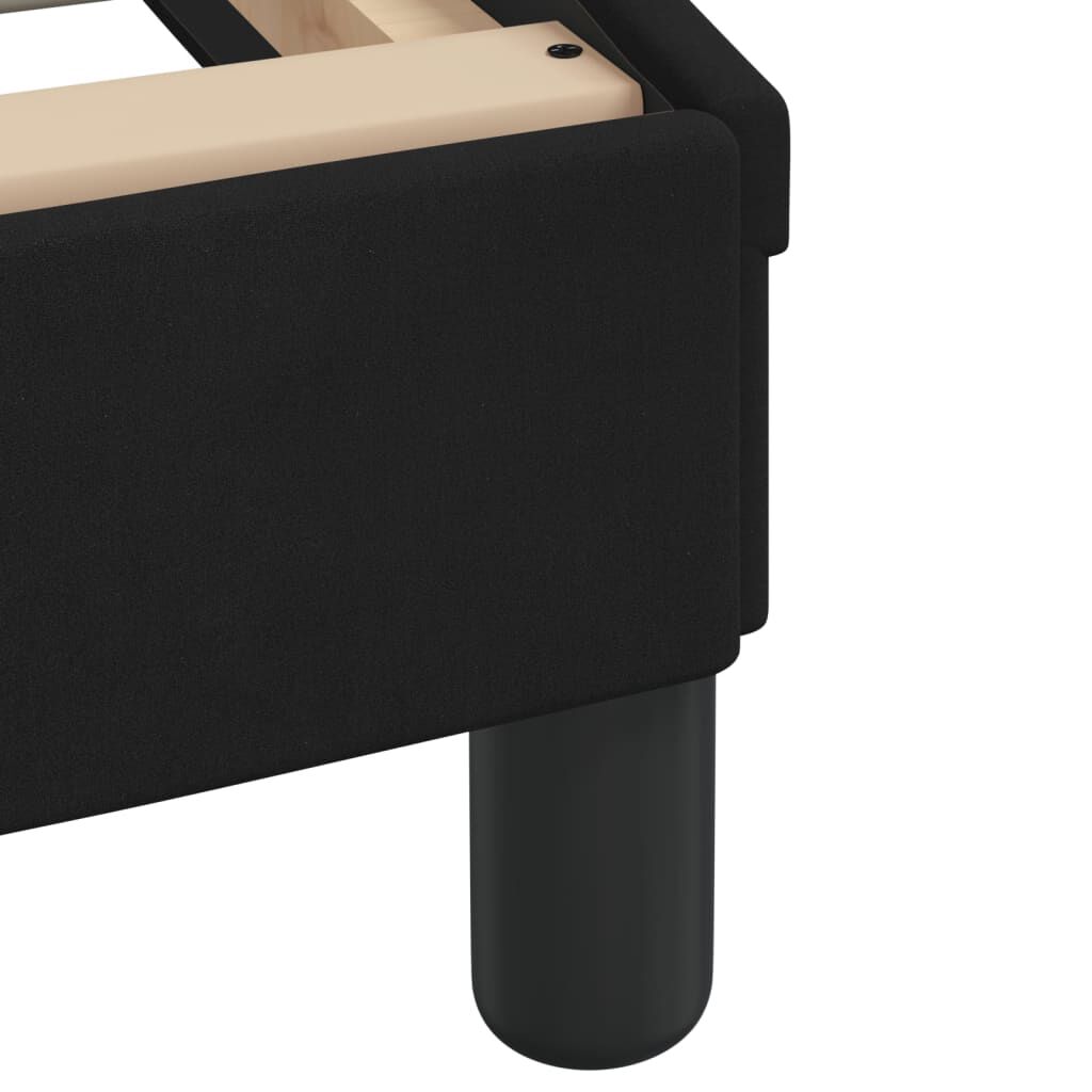 vidaXL Σκελετός Κρεβατιού Χωρίς Στρώμα Μαύρο 120x200 εκ. Βελούδινο