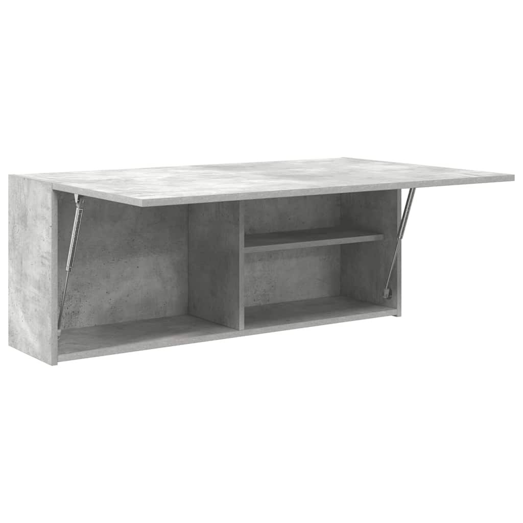 vidaXL Ντουλάπι τοίχου μπάνιου Μπετόν Γκρι 100x25x40 cm
