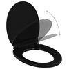 vidaXL Κάλυμμα Λεκάνης με Soft Close & Quick Release Μαύρο