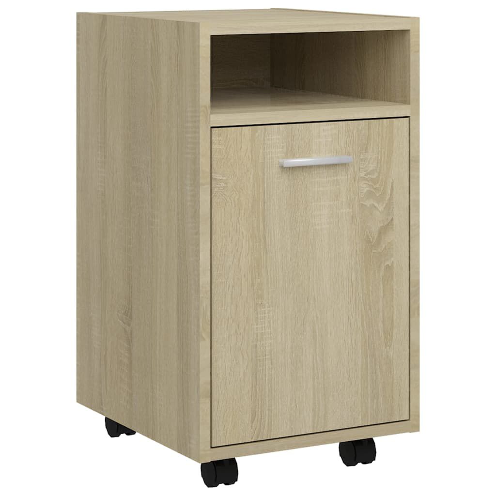 vidaXL Βοηθητ. Ντουλάπι με Τροχούς Sonoma Δρύς 33x38x60 εκ Επεξ. Ξύλο