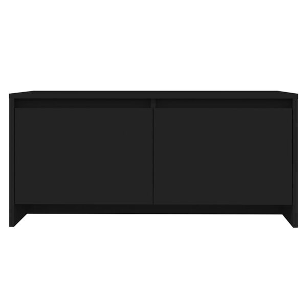 vidaXL Τραπεζάκι Σαλονιού Μαύρο 90x50x41,5 εκ. Επεξεργασμένο Ξύλο