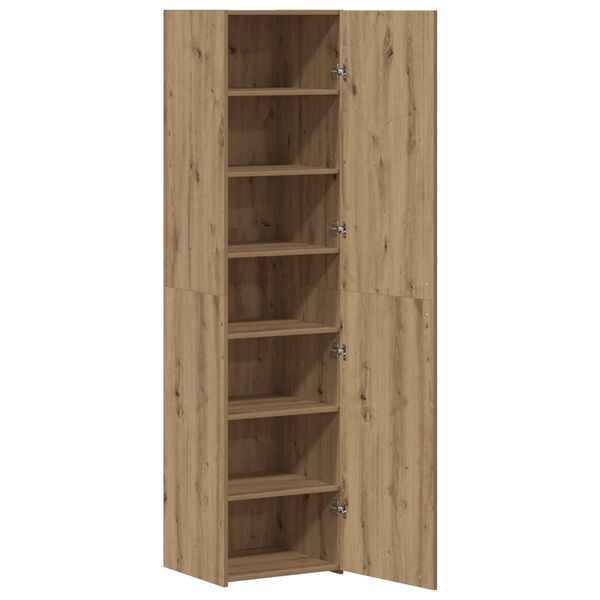vidaXL Highboard artisan δρυς 45 x 42.5 x 185 εκ. Επεξεργασμένο ξύλο