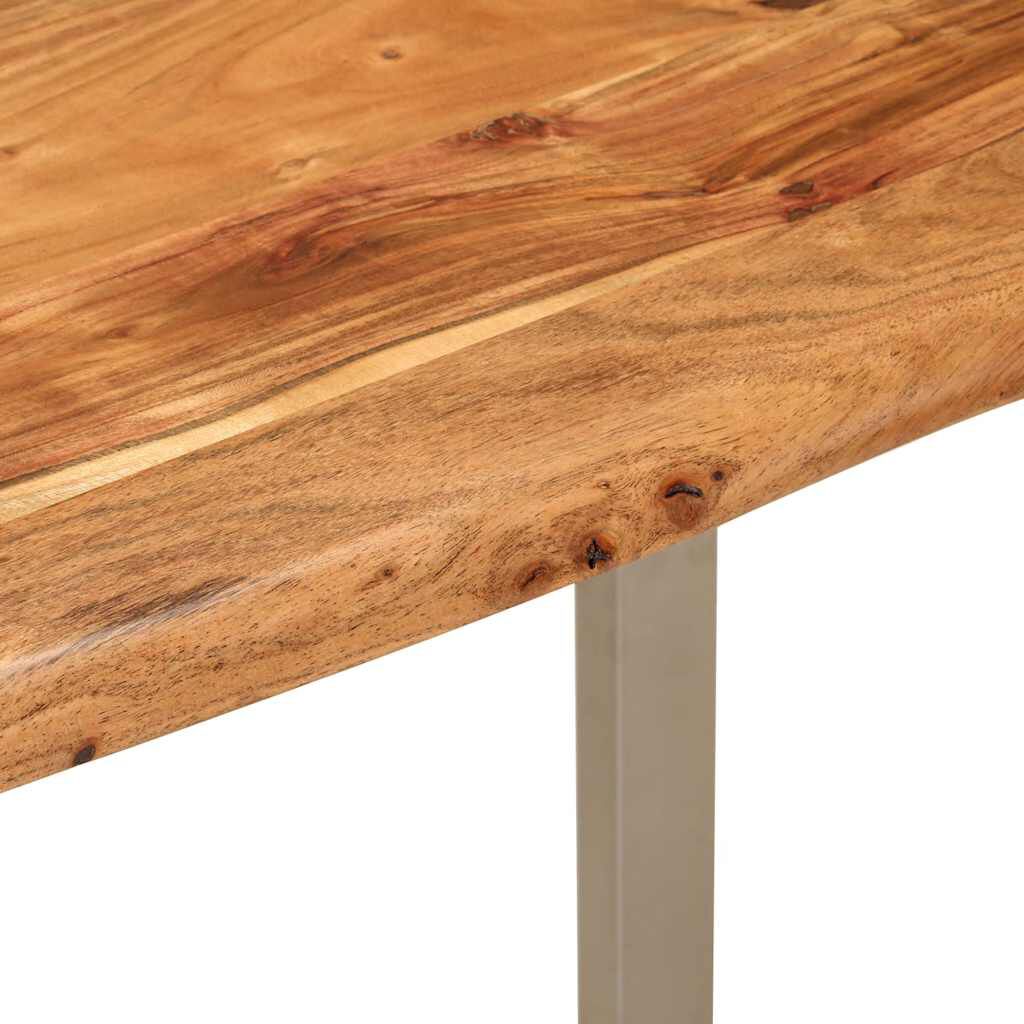 vidaXL Τραπεζαρία 110 x 50 x 76 εκ. από Μασίφ Ξύλο Ακακίας