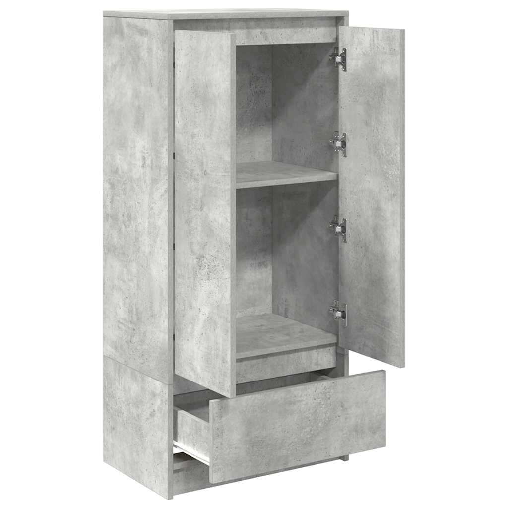 vidaXL Ντουλάπι με συρτάρι 55,5x34x119,5 εκ. Ξύλινο μηχανουργικό ξύλο