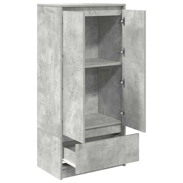 vidaXL Ντουλάπι με συρτάρι 55,5x34x119,5 εκ. Ξύλινο μηχανουργικό ξύλο