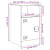 vidaXL Κομοδίνο Ανθρακί 34,5x39x62 εκ. από Χάλυβα
