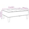 vidaXL Υποπόδιο Σκούρο Πράσινο 77x55x31 εκ. Βελούδινο