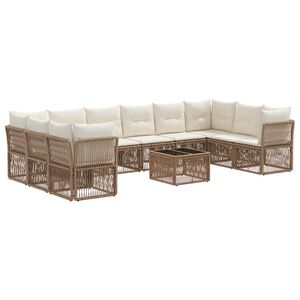 vidaXL &Sigma;&epsilon;&tau; &Kappa;&alpha;&nu;&alpha;&pi;έ &Kappa;ή&pi;&omicron;&upsilon; 11 pcs &Mu;&pi;&epsilon;&zeta; &sigma;&upsilon;&nu;&theta;&epsilon;&tau;&iota;&kappa;ό &rho;&alpha;&tau;ά&nu;