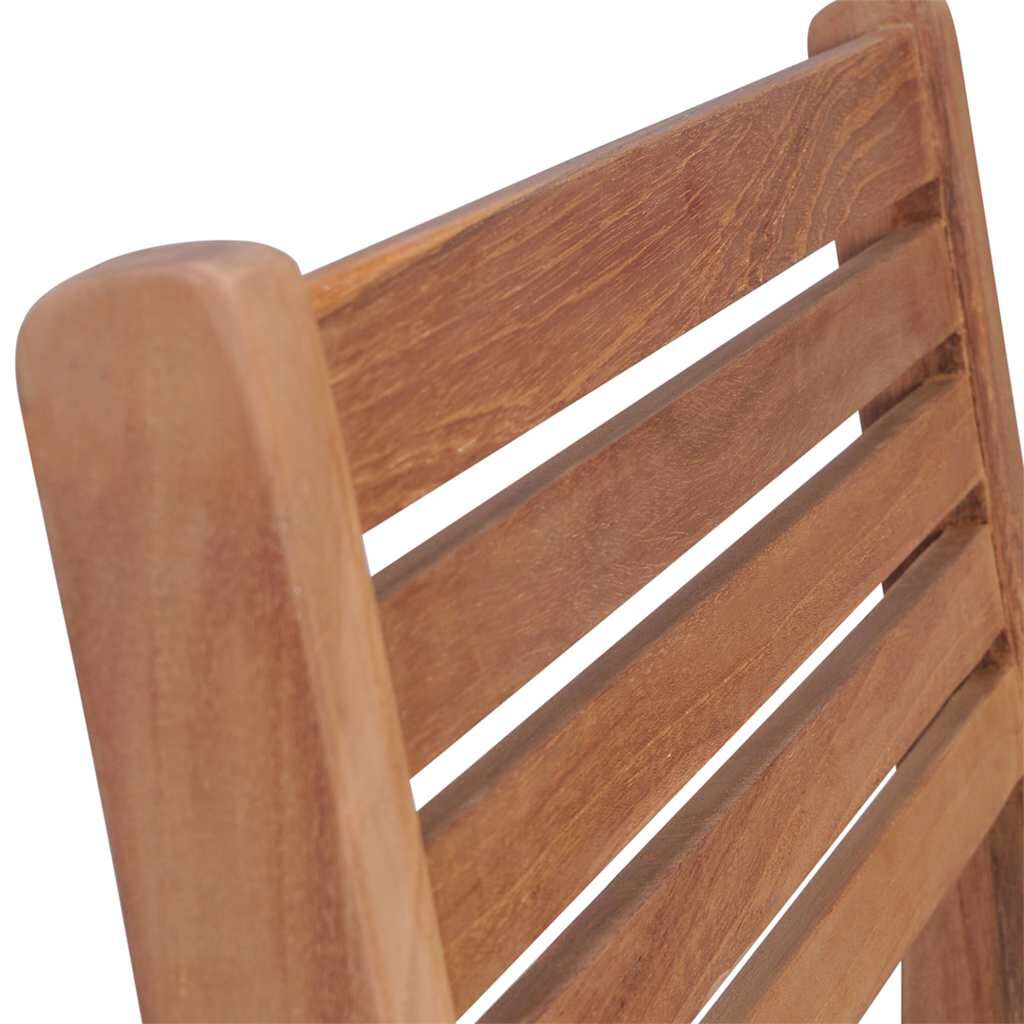 vidaXL Καρέκλες Κήπου 2 τεμ. από Μασίφ Ξύλο Teak με Ανθρακί Μαξιλάρια