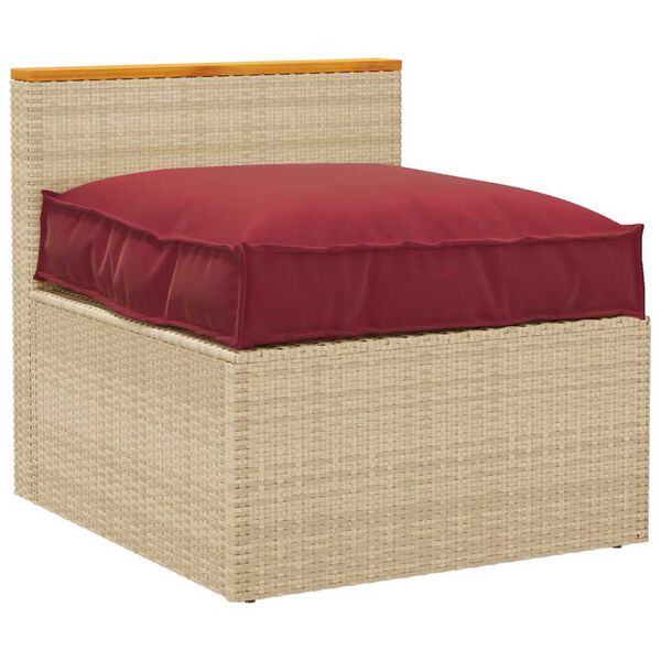 vidaXL Μαξιλάρι παλέτας για κάθισμα Κόκκινο 70 x 70 x 12 cm