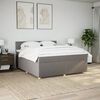 vidaXL &Kappa;&rho;&epsilon;&beta;ά&tau;&iota; Boxspring &mu;&epsilon; &Sigma;&tau;&rho;ώ&mu;&alpha; Taupe 180x200 &epsilon;&kappa;. &Upsilon;&phi;&alpha;&sigma;&mu;ά&tau;&iota;&nu;&omicron;