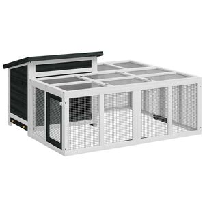 vidaXL &Kappa;&lambda;&omicron;&upsilon;&beta;ί &Kappa;&omicron;&upsilon;&nu;&epsilon;&lambda;&iota;ώ&nu; &Gamma;&kappa;&rho;&iota; 144 x 123 x 67,5 &epsilon;&kappa;. &Mu;&alpha;&sigma;ί&phi; &Xi;ύ&lambda;&omicron; &Pi;&epsilon;ύ&kappa;&omicron;&upsilon;