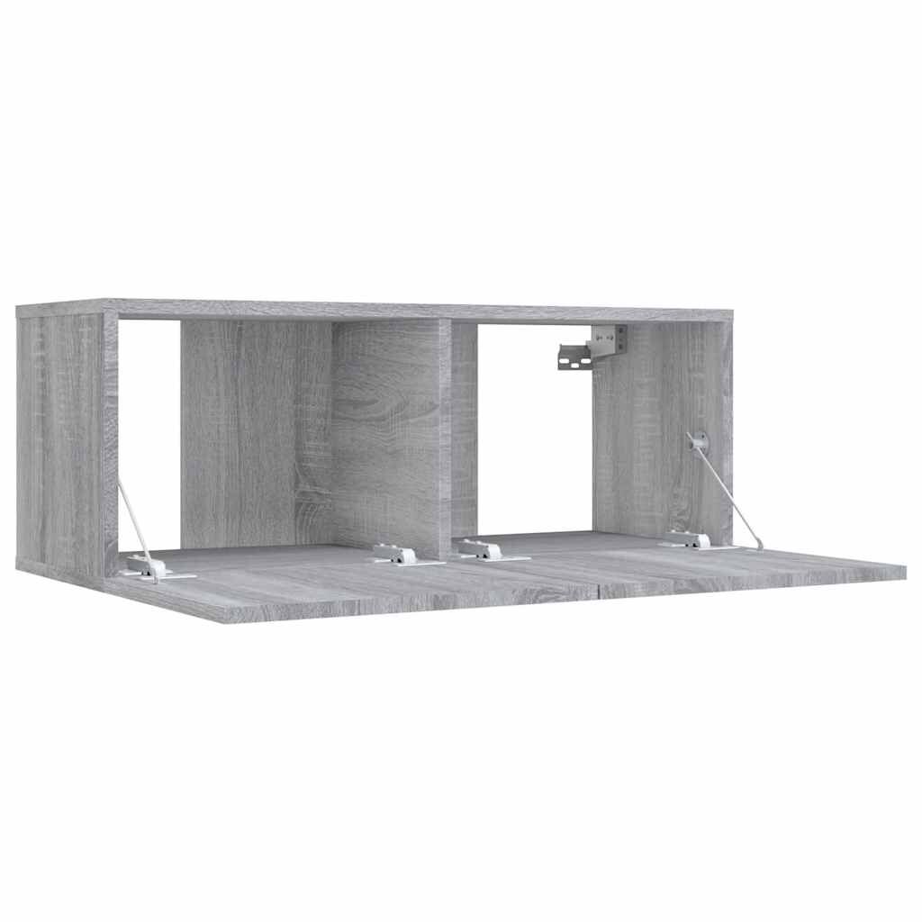 vidaXL Έπιπλο Τηλεόρασης Γκρι Sonoma 80x30x30 εκ. από Επεξεργ. Ξύλο