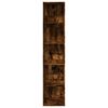 vidaXL Βιβλιοθήκη Καπνιστή Δρυς 40x30x189 εκ. από Επεξεργασμένο Ξύλο