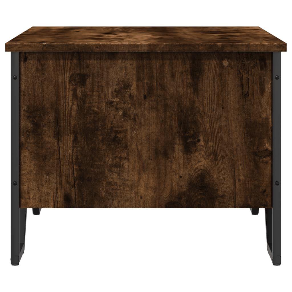 vidaXL Τραπεζάκι Σαλονιού Καπνιστή Δρυς 75x51x40 εκ. Επεξεργ. Ξύλο