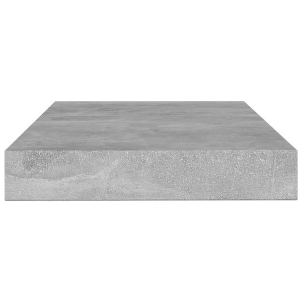 vidaXL Ράφια Βιβλιοθήκης 4 τεμ Γκρι Σκυροδ. 100x10x1,5 εκ. Επεξ. Ξύλο