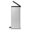 Curver Κάδος Απορριμάτων Διπλός με Πεντάλ Deco Ασημί 26 + 26 Λίτρων