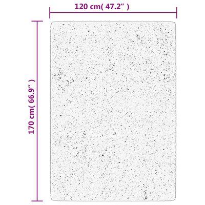 vidaXL Χαλί ISTAN με Ψηλό Πέλος Γυαλιστερή Εμφάνιση Μπεζ 120x170εκ.