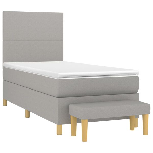 vidaXL &Kappa;&rho;&epsilon;&beta;ά&tau;&iota; Boxspring &mu;&epsilon; &Sigma;&tau;&rho;ώ&mu;&alpha; &Alpha;&nu;&omicron;&iota;&chi;&tau;ό &Gamma;&kappa;&rho;&iota; 90x200 &epsilon;&kappa;. &Upsilon;&phi;&alpha;&sigma;&mu;ά&tau;&iota;&nu;&omicron;