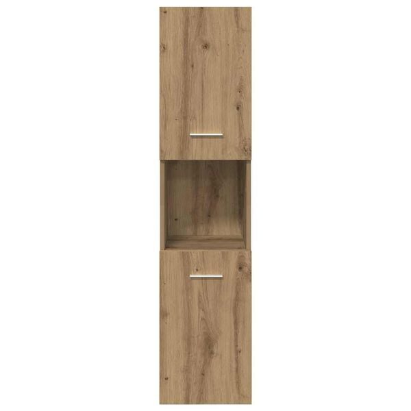 vidaXL Ντουλάπι Μπάνιου Κρεμαστό Παλ. Ξύλο 30x30x130 εκ. από Επ. Ξύλο