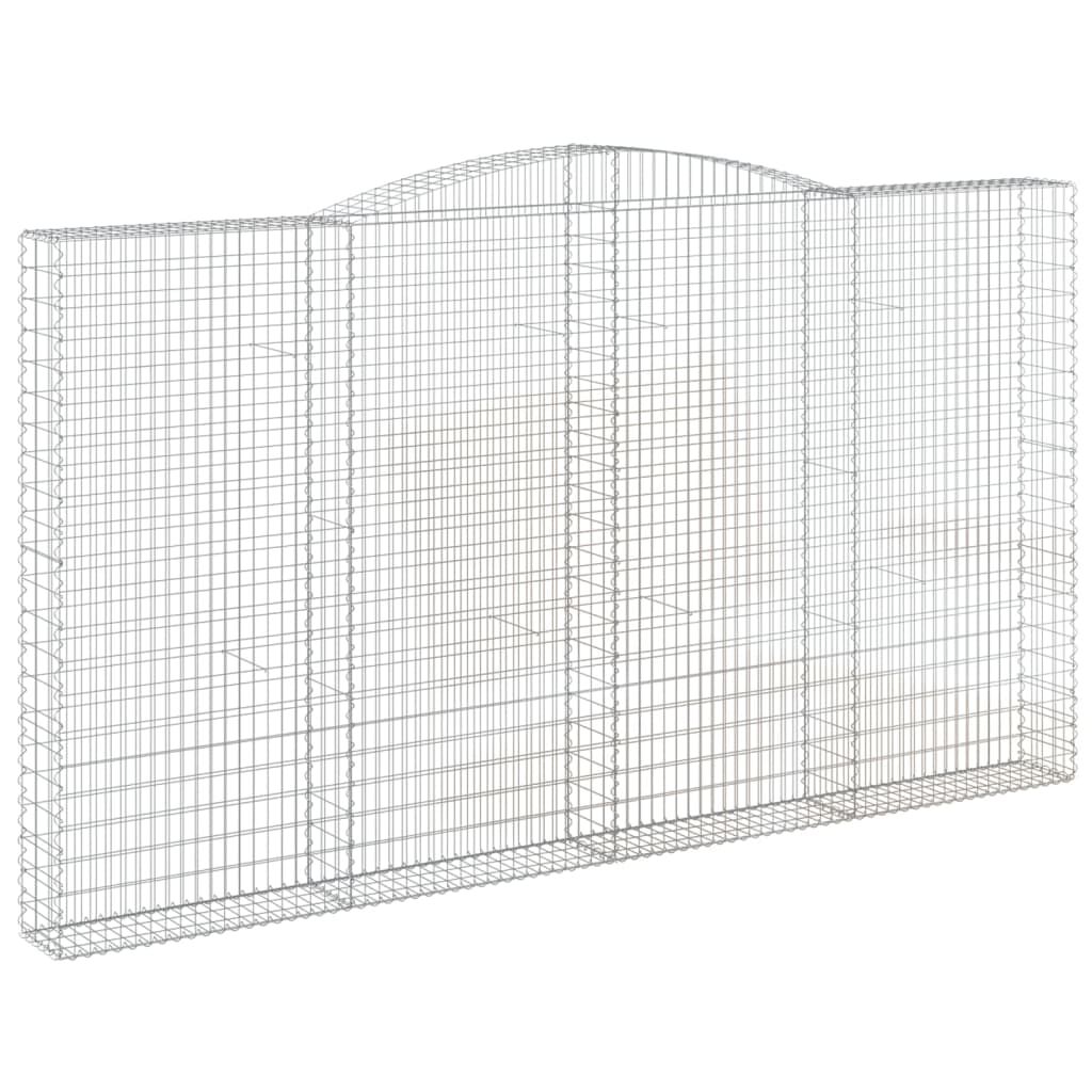 vidaXL Συρματοκιβώτιο Τοξωτό 400x30x220/240εκ. από Γαλβανισμένο Χάλυβα