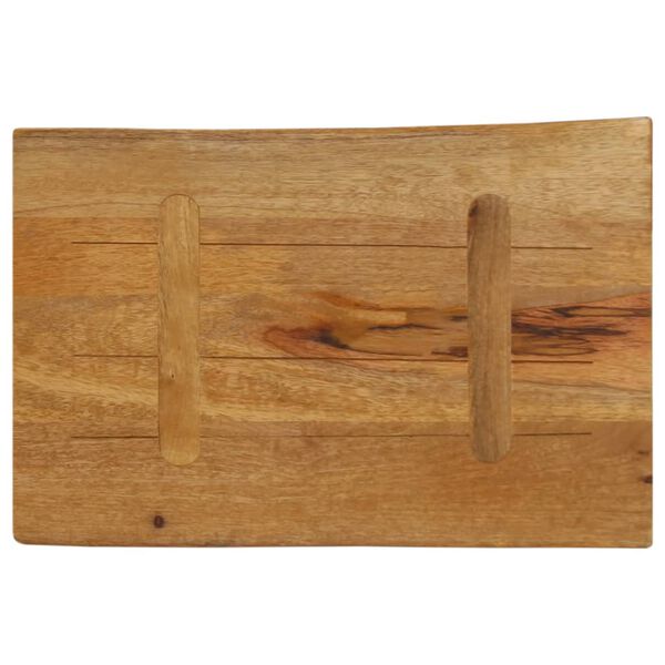 vidaXL Επιφάνεια Τραπεζιού 60x40x3,8 εκ. Live Edge Μασίφ Ξύλο Μάνγκο