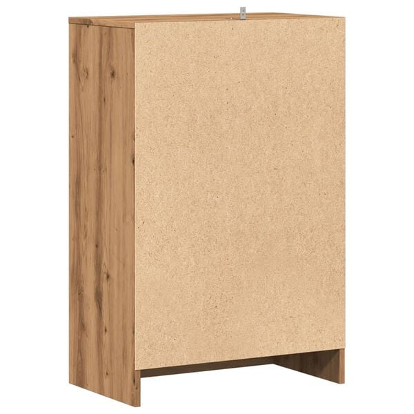 vidaXL Παπουτσοθήκη Αρτισιανή Δρυς 60x35x92 εκ. Επεξεργασμένο Ξύλο
