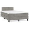 vidaXL &Kappa;&rho;&epsilon;&beta;ά&tau;&iota; Boxspring &mu;&epsilon; &Sigma;&tau;&rho;ώ&mu;&alpha; & LED &Alpha;&nu;.&Gamma;&kappa;&rho;&iota; 120x190&epsilon;&kappa;. &Beta;&epsilon;&lambda;&omicron;ύ&delta;&iota;&nu;&omicron;