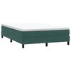 vidaXL Box Spring Κρεβάτι χωρίς στρώμα Σκούρο πράσινο 140x220cm