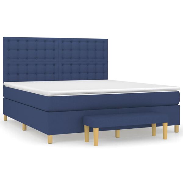 vidaXL &Kappa;&rho;&epsilon;&beta;ά&tau;&iota; Boxspring &mu;&epsilon; &Sigma;&tau;&rho;ώ&mu;&alpha; &Mu;&pi;&lambda;&epsilon; 180x200 &epsilon;&kappa;. &Upsilon;&phi;&alpha;&sigma;&mu;ά&tau;&iota;&nu;&omicron;