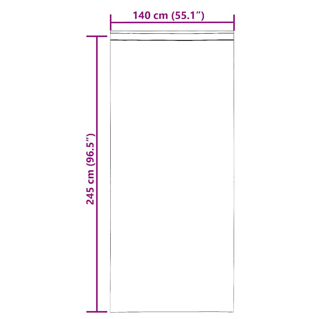 vidaXL Κουρτίνες Voile με βρόχους 2 τεμάχια Άμμος 140x245 cm