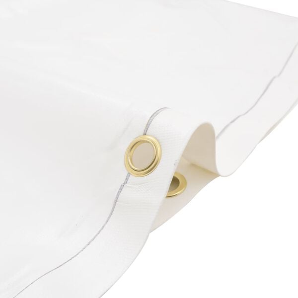 vidaXL Μουσαμάς Λευκός 5 x 7 μ. 650 γρ./μ²